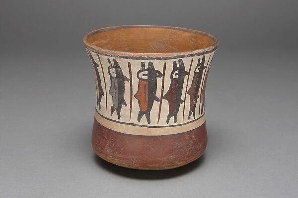 Cup Depicting a Band of Abstract Fish, 180 B. C.  /  A. D. 500. Creator: Unknown