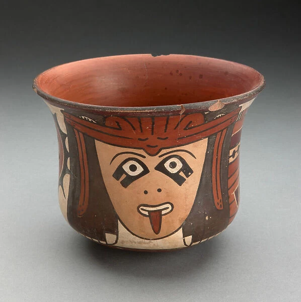 Cup Depicting Costumed Ritual Performer, 180 B. C.  /  A. D. 500. Creator: Unknown