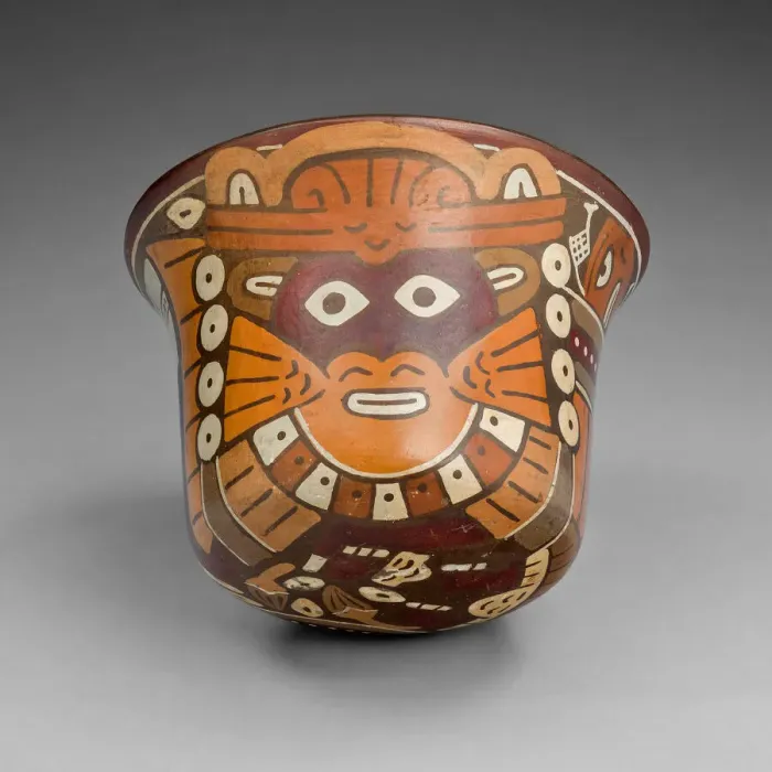 Framed Print : Cup Depicting a Ritual Performer Wearing a Feline Mask, 180 B. C. / A. D. 500 Framed Print : Cup Depicting a Ritual Performer Wearing a Feline Mask, 180 B. C. / A. D. 500