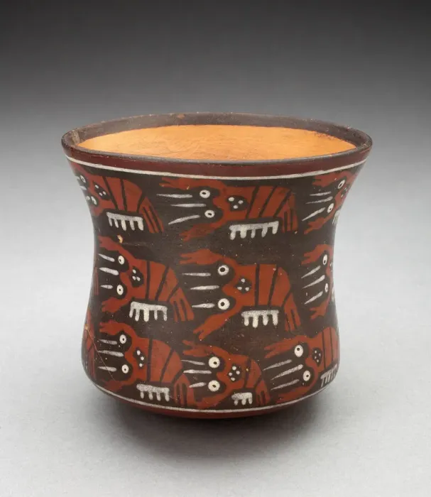 Framed Print : Cup Depicting Rows of Lobsters or Crayfish, 180 B. C.  /  A. D. 500. Creator: Unknown