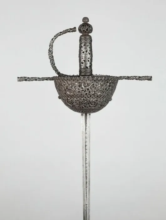 Framed Print : Cup-Hilted Rapier, Italy, 1670 / 90. Creator: Unknown Framed Print : Cup-Hilted Rapier, Italy, 1670 / 90. Creator: Unknown