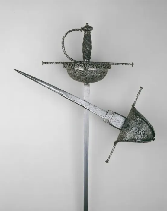 Framed Print : Cup-Hilted Rapier, Italy, c. 1650 / 60. Creator: Unknown Framed Print : Cup-Hilted Rapier, Italy, c. 1650 / 60. Creator: Unknown