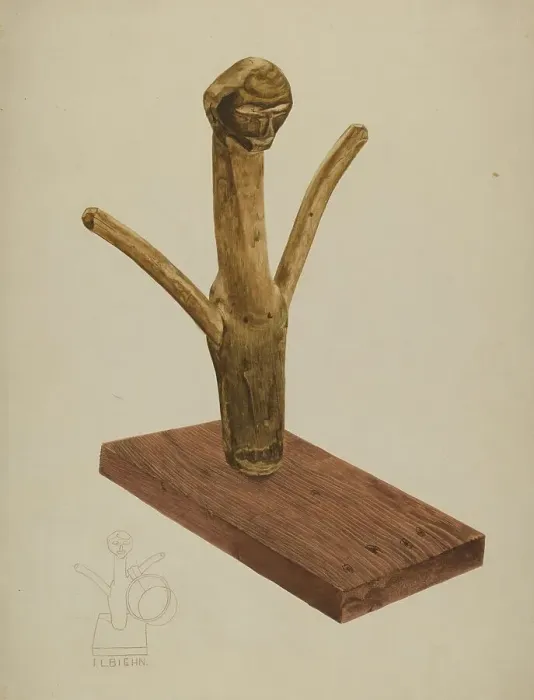 Framed Print : Cup Holder, c. 1937. Creator: Irving L. Biehn