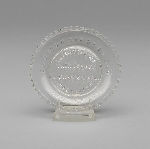 Cup plate, 1848  /  49. Creator: Sampson, Lindley & Co