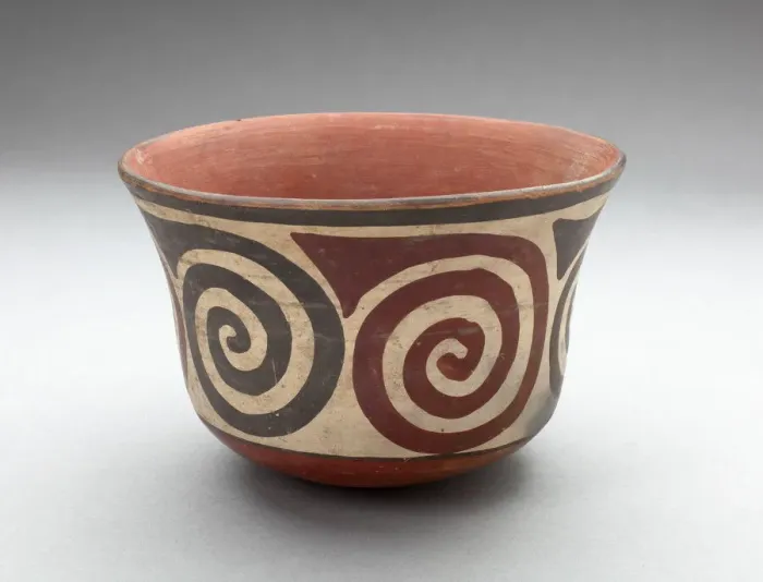 Framed Print : Cup with Repeated Spiral Motifs, 180 B. C. / A. D. 500. Creator: Unknown Framed Print : Cup with Repeated Spiral Motifs, 180 B. C. / A. D. 500. Creator: Unknown