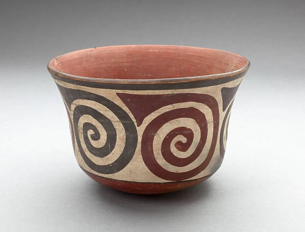 Cup with Repeated Spiral Motifs, 180 B. C.  /  A. D. 500. Creator: Unknown