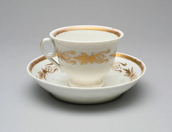 Cup and Saucer, 1826  /  38. Creator: Tucker Porcelain Factory