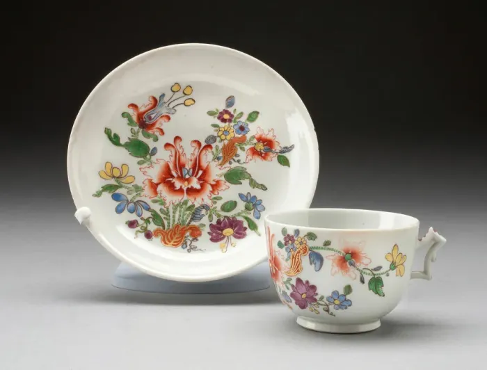 Framed Print : Cup and Saucer, Doccia, c. 1750 / 1800. Creator: Doccia Porcelain Factory Framed Print : Cup and Saucer, Doccia, c. 1750 / 1800. Creator: Doccia Porcelain Factory