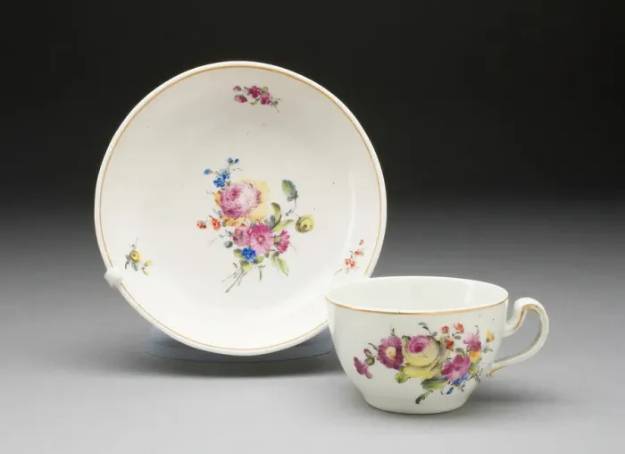 Framed Print : Cup and Saucer, Hague, The, 1778 / 86. Creator: Unknown Framed Print : Cup and Saucer, Hague, The, 1778 / 86. Creator: Unknown