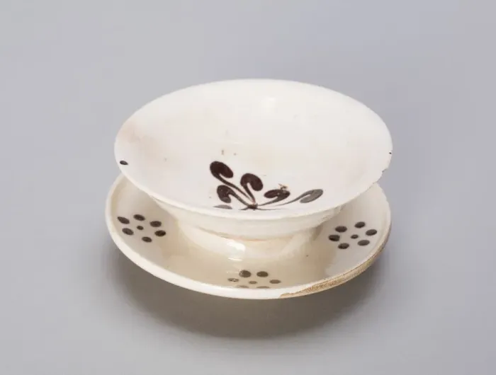 Framed Print : Cup and Stand, Jin dynasty (1115-1234). Creator: Unknown Framed Print : Cup and Stand, Jin dynasty (1115-1234). Creator: Unknown