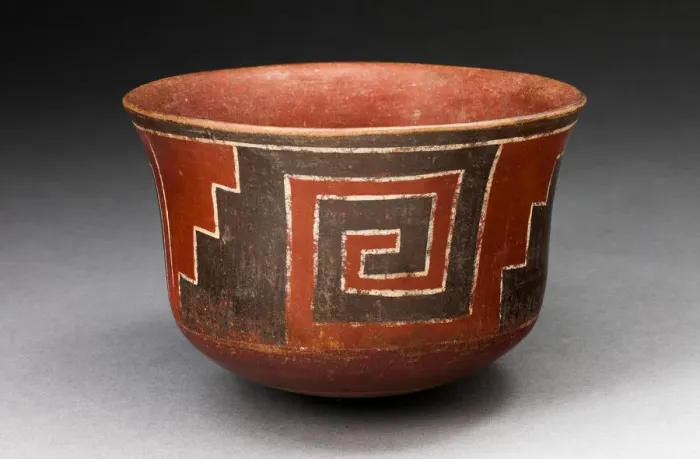 Framed Print : Cup with Stepped-Fret Motif, 180 B. C. / A. D. 500. Creator: Unknown Framed Print : Cup with Stepped-Fret Motif, 180 B. C. / A. D. 500. Creator: Unknown