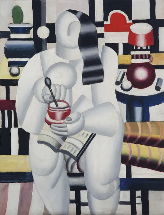 Framed Print : Cup of tea (La tasse de the), 1921. Creator: Fernand Leger Framed Print : Cup of tea (La tasse de the), 1921. Creator: Fernand Leger