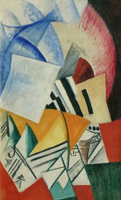 Framed Print : The Cupboard, 1918. Artist: Rozanova, Olga Vladimirovna (1886-1918) Framed Print : The Cupboard, 1918. Artist: Rozanova, Olga Vladimirovna (1886-1918)