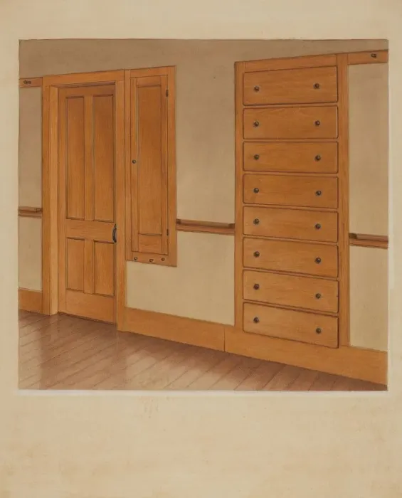 Framed Print : Cupboard, 1937. Creator: Alfred H. Smith Framed Print : Cupboard, 1937. Creator: Alfred H. Smith