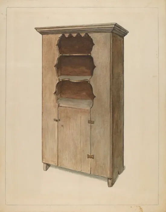 Framed Print : Cupboard, c. 1936. Creator: Bernard Gussow Framed Print : Cupboard, c. 1936. Creator: Bernard Gussow
