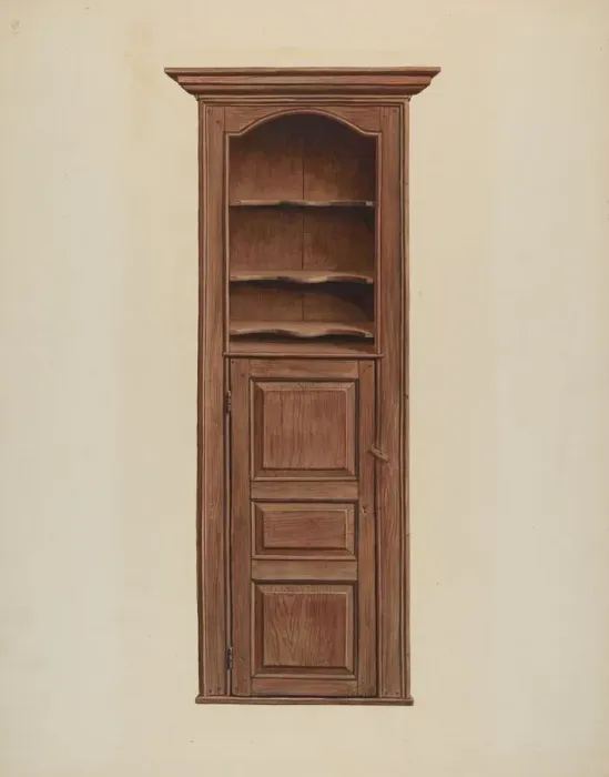 Framed Print : Cupboard, c. 1939. Creator: Leslie Macklem Framed Print : Cupboard, c. 1939. Creator: Leslie Macklem