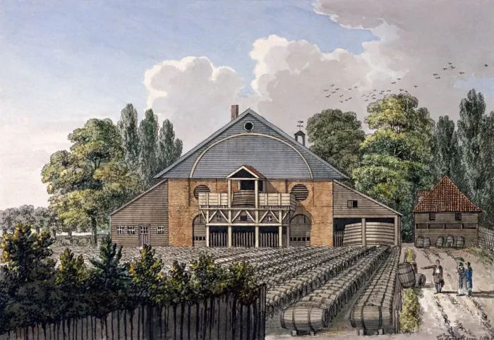 Framed Print : Cupers Gardens, Lambeth, London, 1801. Artist: Charles Tomkins Framed Print : Cupers Gardens, Lambeth, London, 1801. Artist: Charles Tomkins