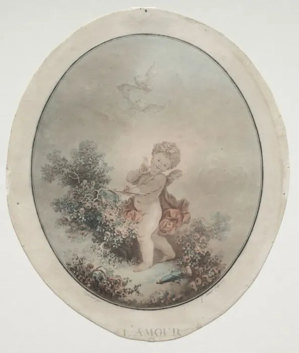 Framed Print : Cupid, 1777. Creator: Jean Francois Janinet (French, 1752-1814) Framed Print : Cupid, 1777. Creator: Jean Francois Janinet (French, 1752-1814)
