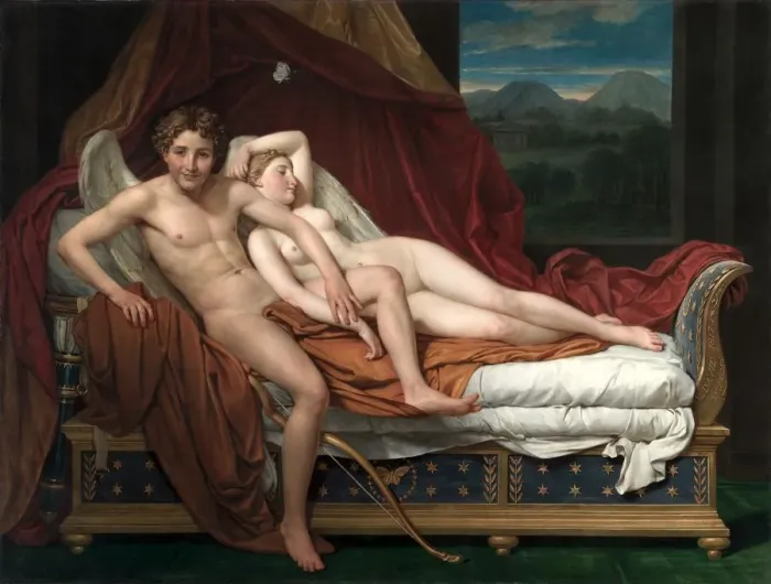 Framed Print : Cupid and Psyche, 1817. Creator: Jacques-Louis David (French, 1748-1825) Framed Print : Cupid and Psyche, 1817. Creator: Jacques-Louis David (French, 1748-1825)