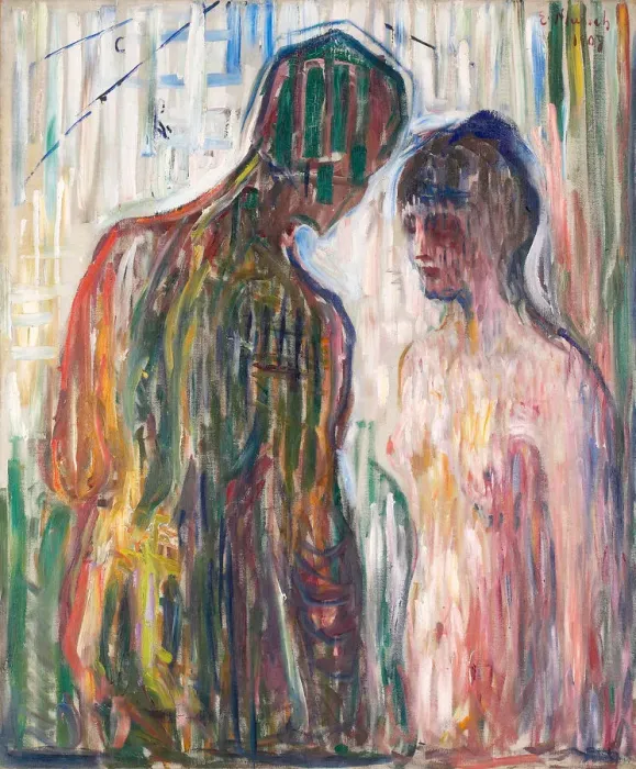 Framed Print : Cupid and Psyche. Artist: Munch, Edvard (1863-1944) Framed Print : Cupid and Psyche. Artist: Munch, Edvard (1863-1944)