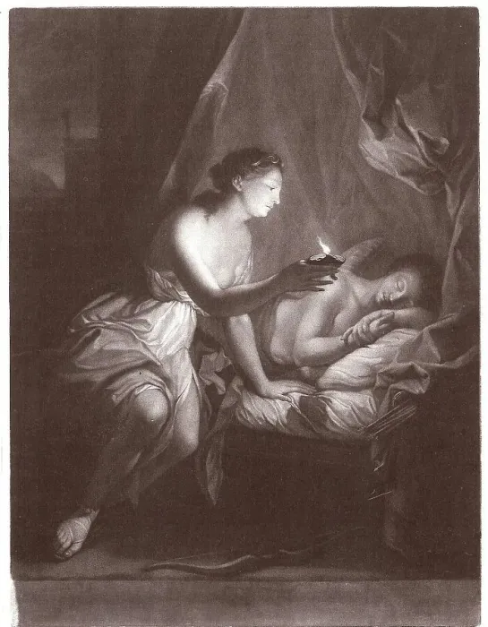 Framed Print : Cupid and Psyche, n.d. Creator: James McArdell Framed Print : Cupid and Psyche, n.d. Creator: James McArdell