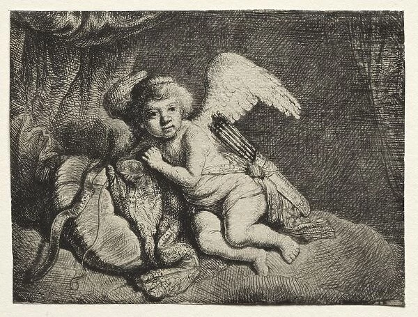 Cupid Resting, 1600s. Creator: Unknown