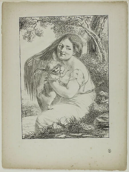 Cupid and a Young Woman, 1817. Creator: Vivant Denon