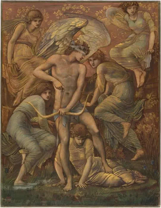 Framed Print : Cupids Hunting Fields, 1885. Creator: Sir Edward Coley Burne-Jones Framed Print : Cupids Hunting Fields, 1885. Creator: Sir Edward Coley Burne-Jones