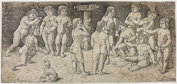 Twelve Cupids Playing, c.1477. Creator: Giovan Pietro Birago
