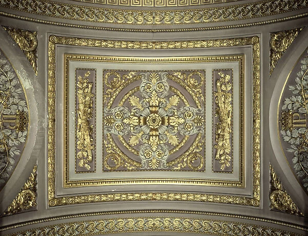 Detail of a cupola, Galerie des Batailles (Gallery of the Battles), Chateau de Versailles, France