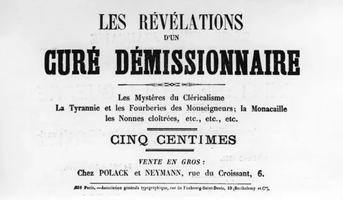Framed Print : Cure Demissionnaire, from French Political posters of the Paris Commune, May 1871 Framed Print : Cure Demissionnaire, from French Political posters of the Paris Commune, May 1871
