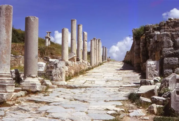 Framed Print : Curetes Street, leading to the State Agora, Ephesus, Turkey, 20th century. Artist: CM Dixon Framed Print : Curetes Street, leading to the State Agora, Ephesus, Turkey, 20th century. Artist: CM Dixon