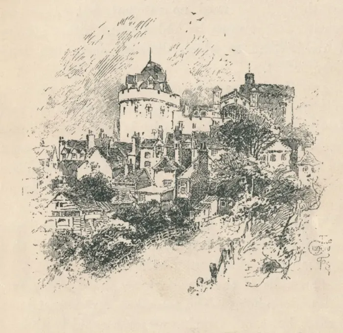 Framed Print : The Curfew Tower, 1895 Framed Print : The Curfew Tower, 1895