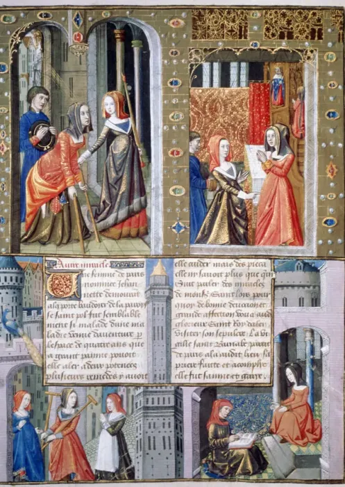 Framed Print : Curing of a hemiplegic, 15th century Framed Print : Curing of a hemiplegic, 15th century