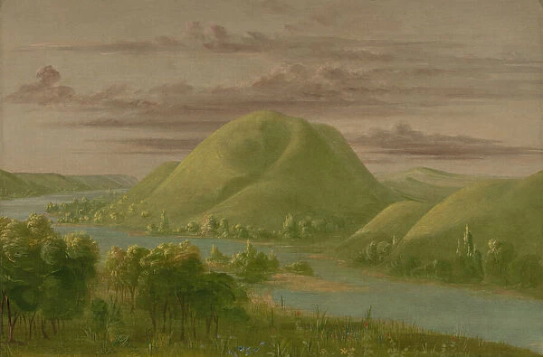Curious Grassy Bluffs, St. Peters River, 1861  /  1869. Creator: George Catlin
