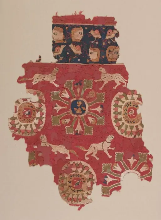 Framed Print : Curtain Fragment with Panthers, 500s. Creator: Unknown Framed Print : Curtain Fragment with Panthers, 500s. Creator: Unknown