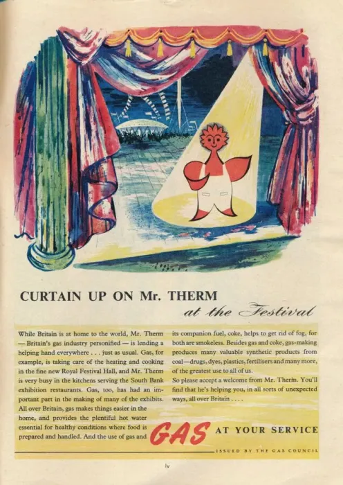 Framed Print : Curtain Up On Mr. Therm, 1951 Framed Print : Curtain Up On Mr. Therm, 1951