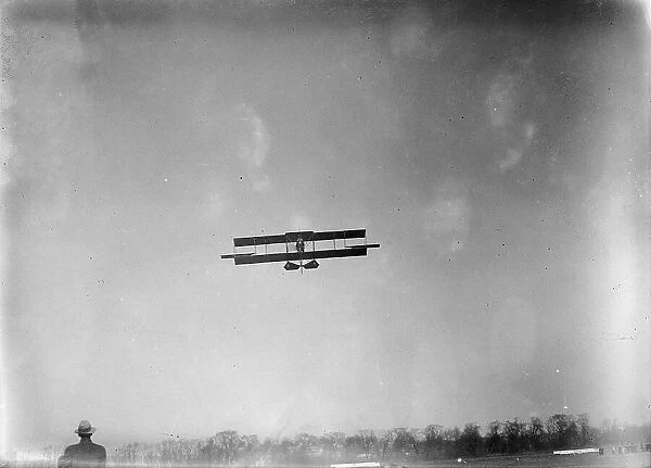 Curtiss Airplane - Tests of Curtiss Plane For Army, General Views, 1912. Creator: Harris & Ewing. Curtiss Airplane - Tests of Curtiss Plane For Army, General Views, 1912. Creator: Harris & Ewing
