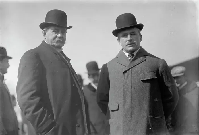 Framed Print : Curtiss Airplane, Tests of Curtiss Plane For Army - Secretary of War Dickinson And Gen. Wood, 1912. Creator: Harris & Ewing. Curtiss Airplane, Tests of Curtiss Plane For Army - Secretary of War Dickinson And Gen. Wood, 1912 Framed Print : Curtiss Airplane, Tests of Curtiss Plane For Army - Secretary of War Dickinson And Gen. Wood, 1912. Creator: Harris & Ewing. Curtiss Airplane, Tests of Curtiss Plane For Army - Secretary of War Dickinson And Gen. Wood, 1912