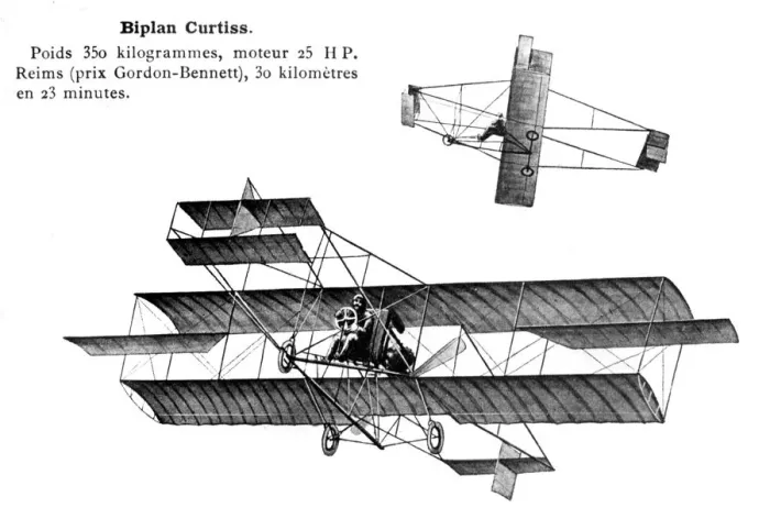 Framed Print : Curtiss Biplane, 20th century Framed Print : Curtiss Biplane, 20th century
