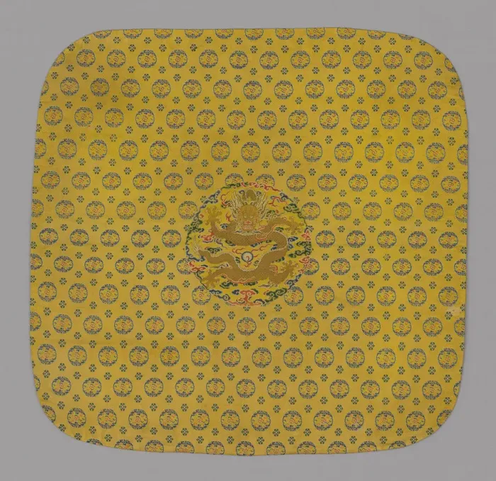 Framed Print : Cushion Cover, China, Qing dynasty (1644-1911), 1700 / 50. Creator: Unknown Framed Print : Cushion Cover, China, Qing dynasty (1644-1911), 1700 / 50. Creator: Unknown