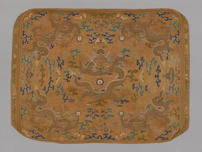 Framed Print : Cushion Cover, China, Qing dynasty (1644-1911), 1720 / 50. Creator: Unknown Framed Print : Cushion Cover, China, Qing dynasty (1644-1911), 1720 / 50. Creator: Unknown