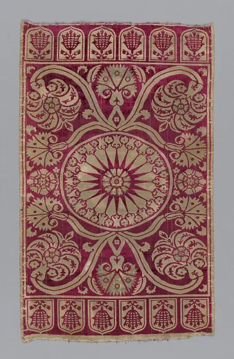 Framed Print : Cushion cover, Turkey, 1601 / 25. Creator: Unknown Framed Print : Cushion cover, Turkey, 1601 / 25. Creator: Unknown