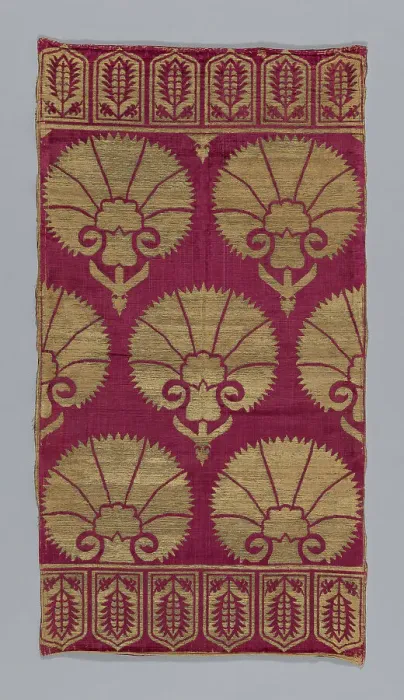 Framed Print : Cushion cover, Turkey, 1601 / 50. Creator: Unknown Framed Print : Cushion cover, Turkey, 1601 / 50. Creator: Unknown