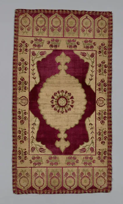 Framed Print : Cushion Cover, Turkey, 17th century. Creator: Unknown Framed Print : Cushion Cover, Turkey, 17th century. Creator: Unknown