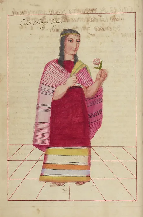 Framed Print : Cusi Chimpo, completed in 1616. Creator: Unknown Framed Print : Cusi Chimpo, completed in 1616. Creator: Unknown