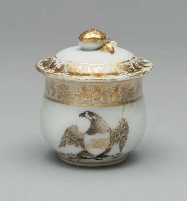 Framed Print : Custard Pot with Cover, 1790 / 95. Creator: Unknown Framed Print : Custard Pot with Cover, 1790 / 95. Creator: Unknown