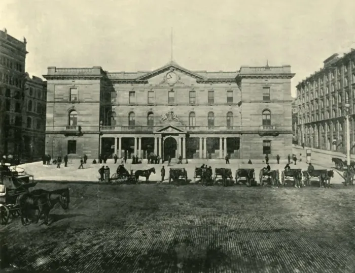 Framed Print : Custom House, Sydney, 1901. Creator: Unknown Framed Print : Custom House, Sydney, 1901. Creator: Unknown