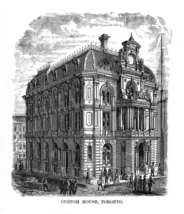 Framed Print : Custom House, Toronto, Ontario, Canada, 19th century