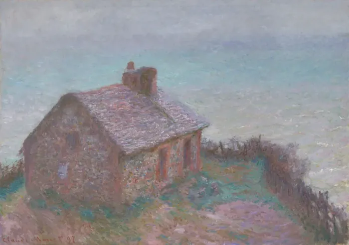 Framed Print : The Customs House at Varengeville, 1897. Creator: Claude Monet Framed Print : The Customs House at Varengeville, 1897. Creator: Claude Monet